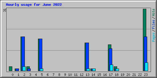 Hourly usage for June 2022